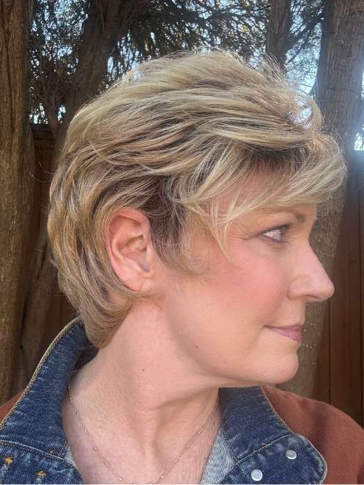Swept Back Short Cut | Synthetic Wig (Basic) - Image 5