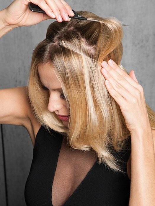 20 Invisible HF Synthetic Hair Extensions (1 Piece) | Halo - Image 5