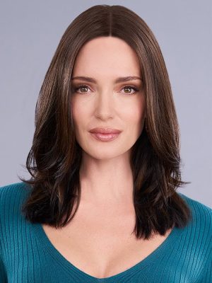 Top Trend Lace Straight 14 | Synthetic Lace Front Hair Topper (Mono Top)